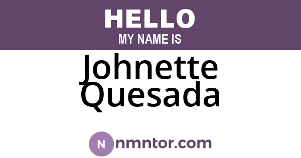 Johnette Quesada