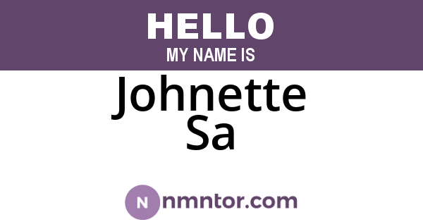 Johnette Sa