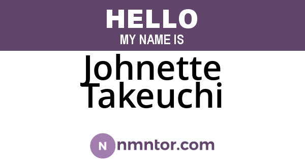 Johnette Takeuchi