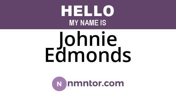 Johnie Edmonds