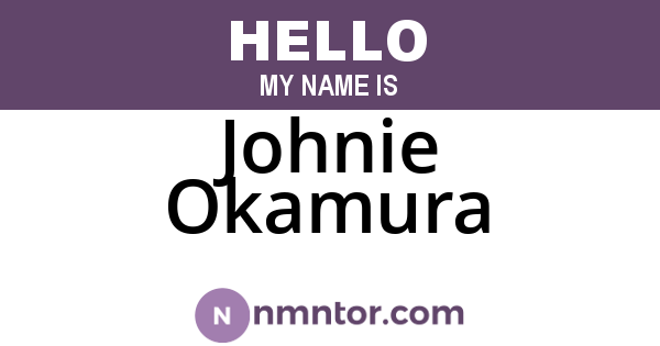 Johnie Okamura