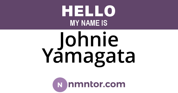 Johnie Yamagata