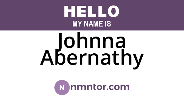 Johnna Abernathy