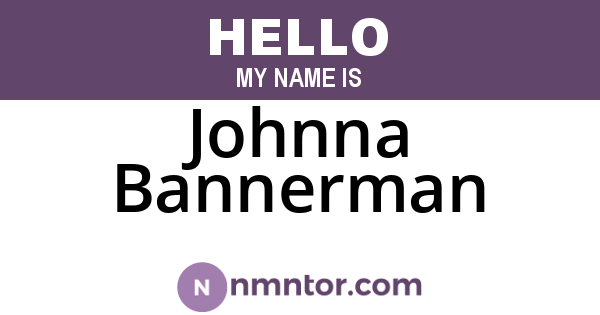 Johnna Bannerman