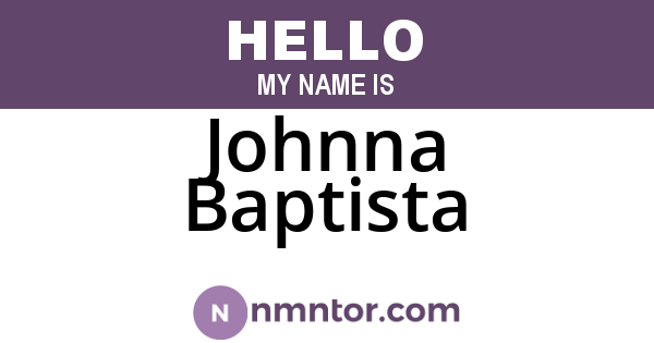 Johnna Baptista