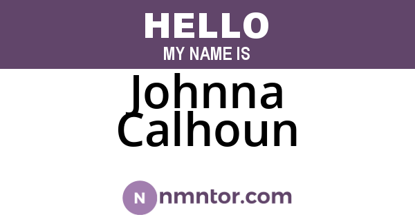 Johnna Calhoun