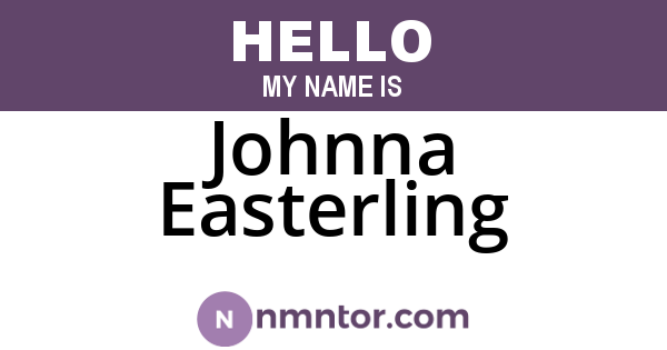 Johnna Easterling