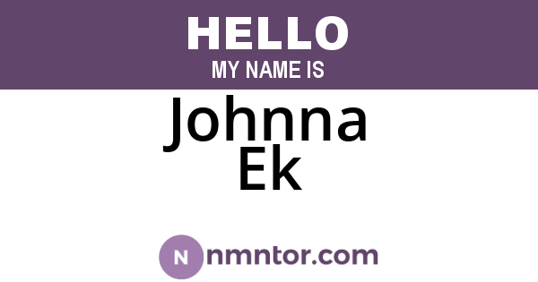Johnna Ek