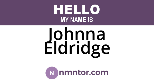 Johnna Eldridge