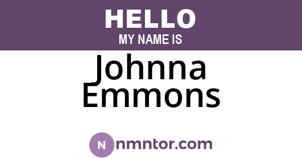 Johnna Emmons