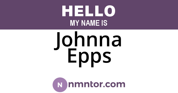 Johnna Epps