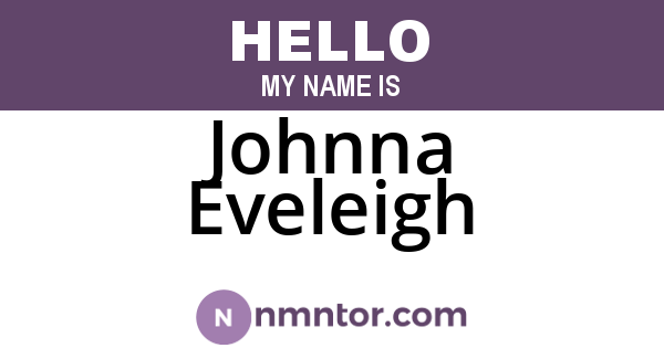 Johnna Eveleigh