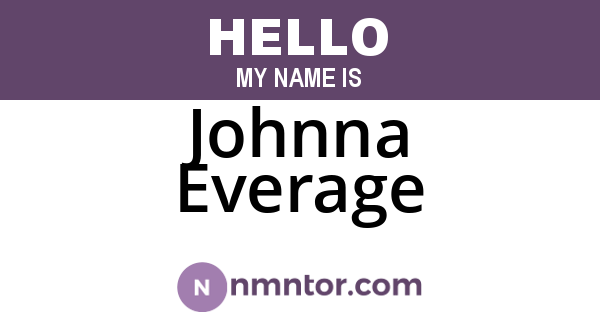 Johnna Everage