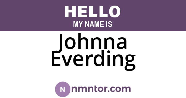 Johnna Everding