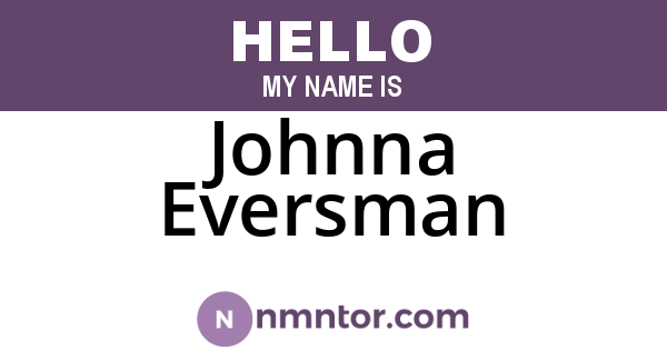 Johnna Eversman