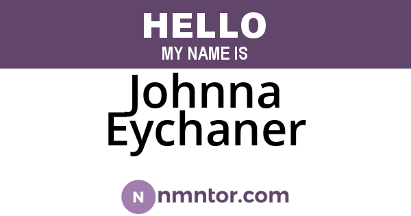Johnna Eychaner
