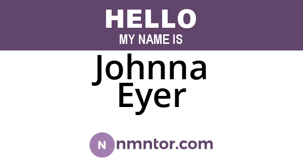 Johnna Eyer