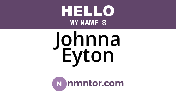 Johnna Eyton
