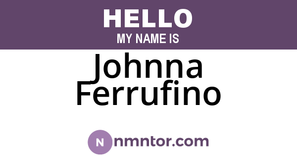 Johnna Ferrufino