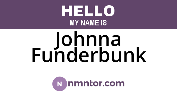 Johnna Funderbunk