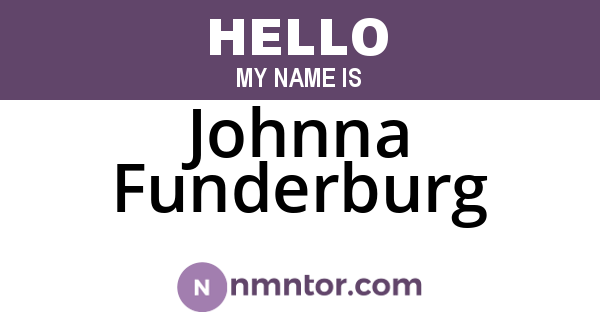 Johnna Funderburg