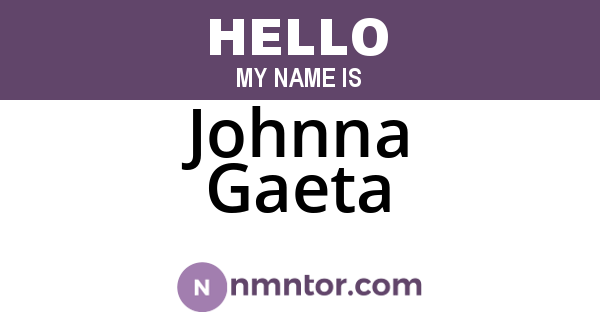 Johnna Gaeta