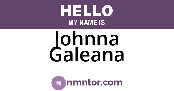 Johnna Galeana