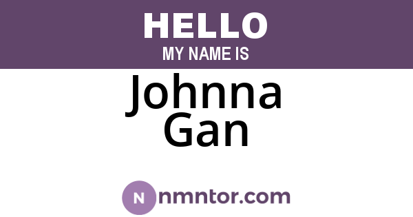 Johnna Gan
