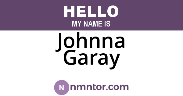 Johnna Garay