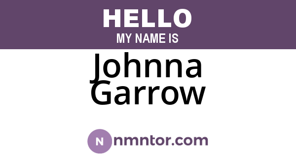 Johnna Garrow