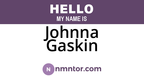 Johnna Gaskin
