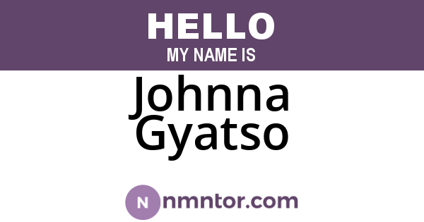 Johnna Gyatso