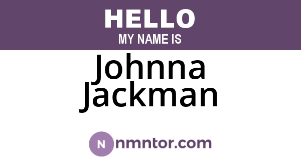 Johnna Jackman