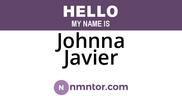 Johnna Javier