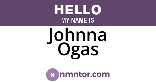 Johnna Ogas