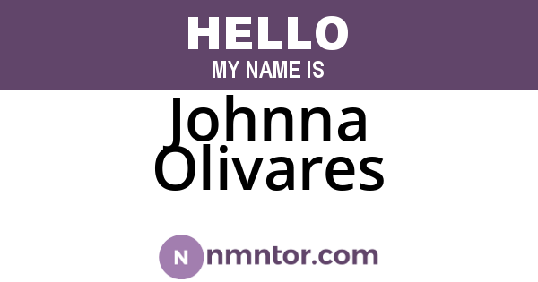 Johnna Olivares