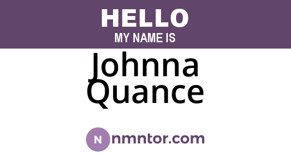 Johnna Quance