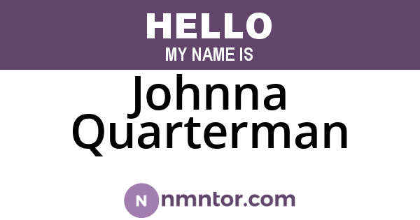 Johnna Quarterman