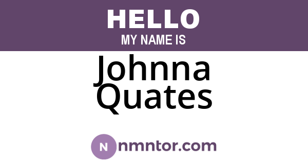 Johnna Quates