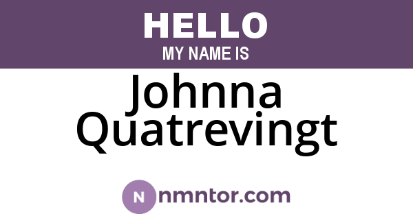Johnna Quatrevingt