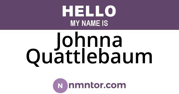 Johnna Quattlebaum