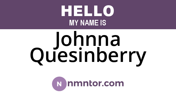 Johnna Quesinberry