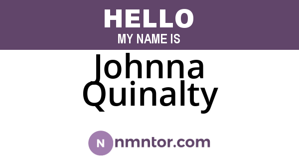 Johnna Quinalty