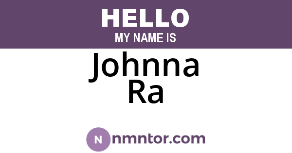 Johnna Ra