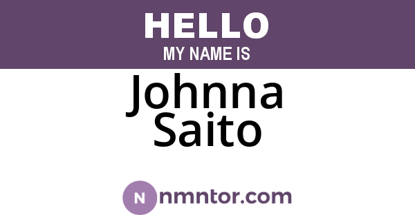 Johnna Saito