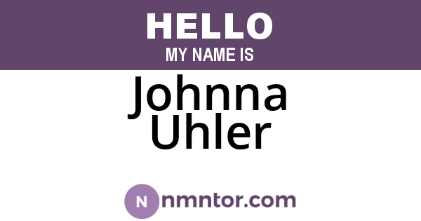 Johnna Uhler