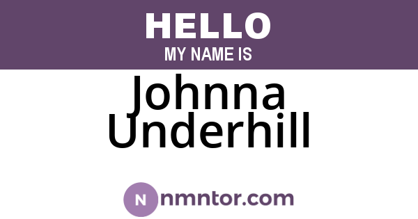 Johnna Underhill