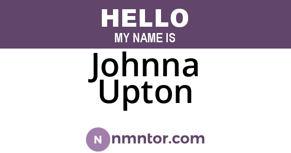 Johnna Upton