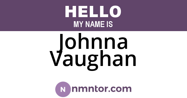 Johnna Vaughan