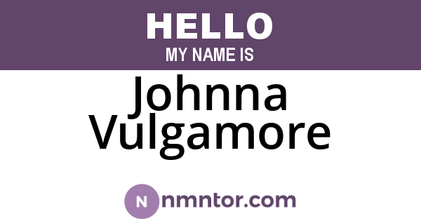 Johnna Vulgamore